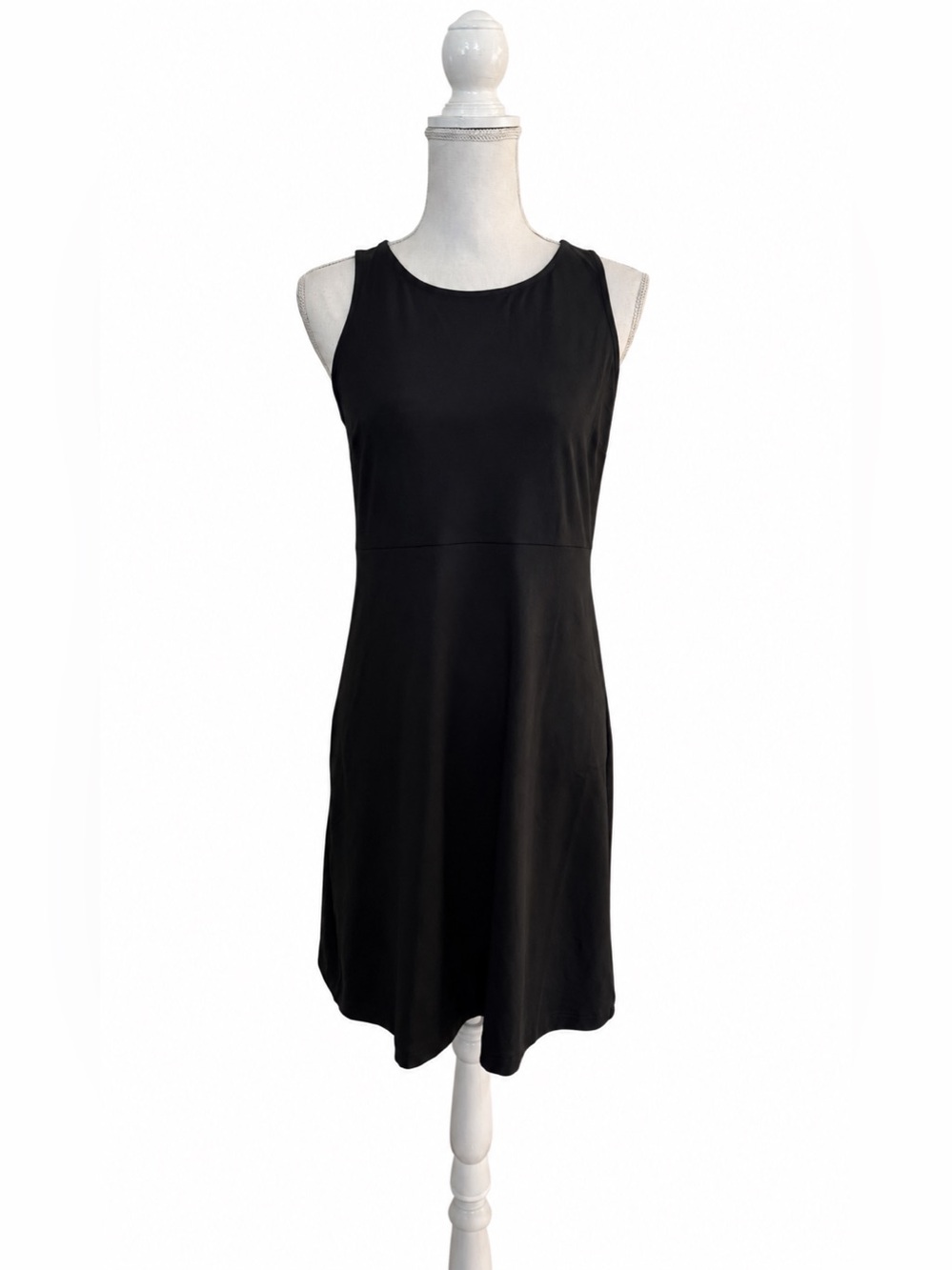 Eddie Bauer Aster Black Sleeveless Active Dress Empire Waist Size S NWT - Picture 4 of 16